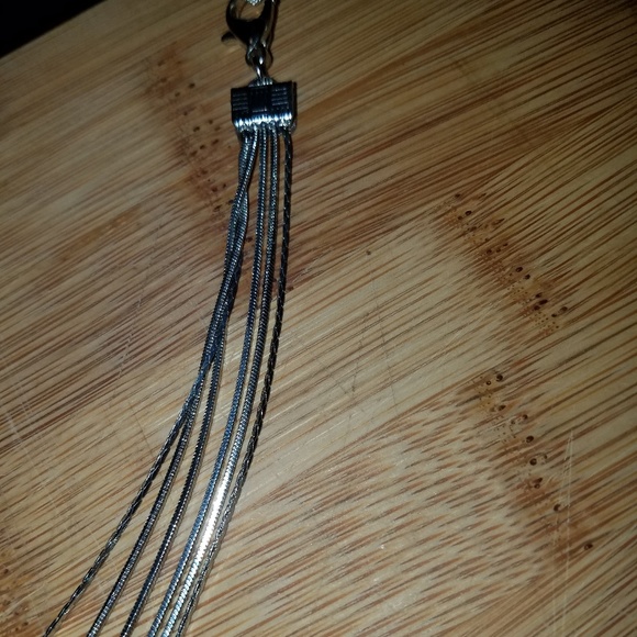 American Eagle Multi Strand Silver Choker - Picture 2 of 3